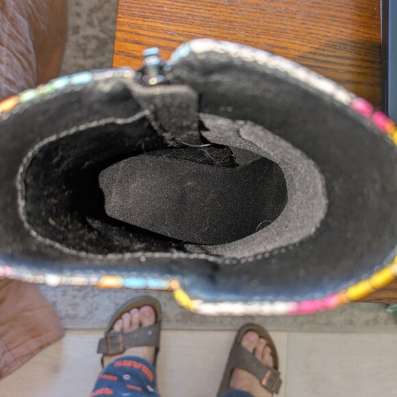 Colorful block healed booties - Picture 2 of 10